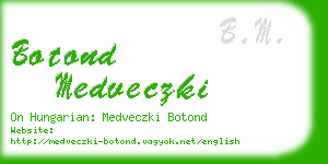 botond medveczki business card